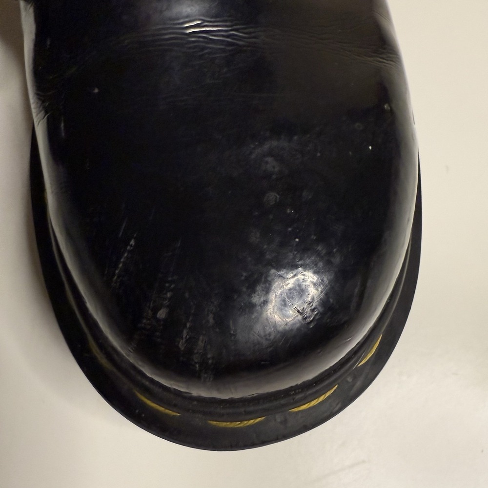 Dr. Martens Womens Patent Leather Lace Up Combat Boots Black Size 6 - Picture 6 of 8